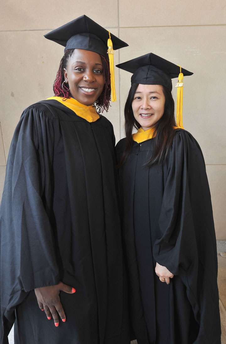 Courtney Townsel (Master of Science, Clinical and Translational Research) and Satoko Matsumura (Master of Dental Sciences)