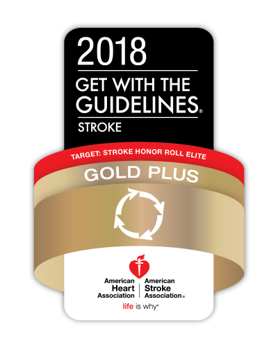 Get With The Guidelines® Gold Plus Achievement Award for Stroke Center at UConn Health