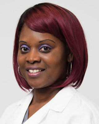 Aretha Floyd, inpatient phlebotomist (Photo by Kristin Wallace)
